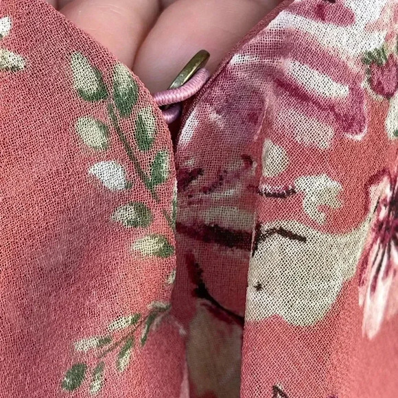 Wayf floral ruffle long sleeve dress large - Picture 4 of 11